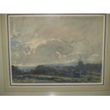 A framed watercolour of Dedham Vale signed Knighton Hammond