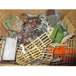 A quantity of vintage lead farm toys