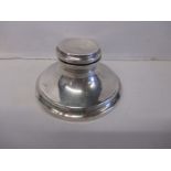 A sterling silver ink well with Chester Hallmarks