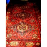 A vintage Mossoul wool rug, approx size 6ft6in 9ft10in