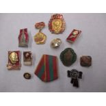 A quantity of vintage Russian badges