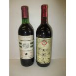 A bottle of 1965 Mildara Shiraz and a 1969 Bordeaux