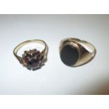 Two 9ct gold rings