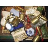 A quantity of mixed clearance items to include costume jewellery and Art Deco glass