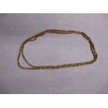 A 9ct gold necklace, approx weight 9g