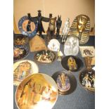 A quantity of Egyptian related collectables