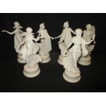 6 Wedgwood Dancing Hours limited edition figures