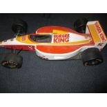 A rare vintage McLaren F1 model racing car in pre-production livery