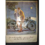 A vintage James motorcycle poster