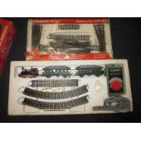 A boxed Fleischman model railway set