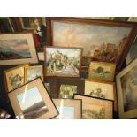 A large quantity of antique and later pictures and prints