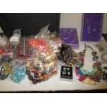 A large quantity of mixed costume jewellery