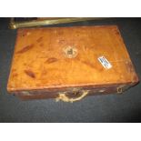 A vintage leather suite case by Loius Vuitton with original White Star line label
