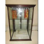 A vintage Rowntree’s counter top display cabinet