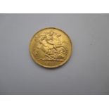 A 1912 gold Half Sovereign