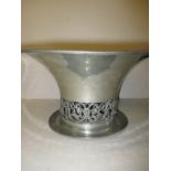 A large Art Deco pewter bowl by Danish designer Just Andersen