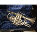 A vintage Cornet in hard case