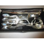 A quantity of sterling silver and silver plated items