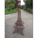 A 6ft Meccano model of the Eiffel Tower