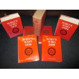 4 volumes of Who’s who and 3 Burke’s peerage