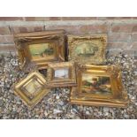 A quantity of gilt framed pictures and paintings