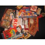 A quantity of vintage toys and games