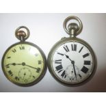A Moeris Patent pocket watch and a silver cased example