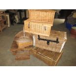 Wicker pigeon baskets and hampers