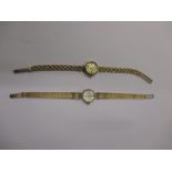 Two 9ct gold ladies wristwatches