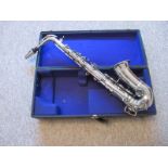 A, V Kohlert & Sons Alto Saxophone in original hard case, serial number 212244, C1927