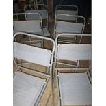 6 Cloth seat stacking hall chairs