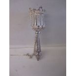 A silver plated posy holder