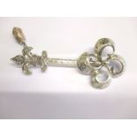 A Scottish white metal brooch marked with Reg design 30th March 1848