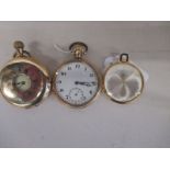 3 vintage pocket watches to include an Oris example