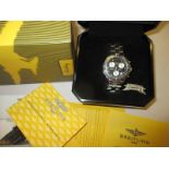 A Breitling black faced Colt Crono ocean watch with original box and paperwork