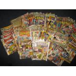 Approximately 75 vintage UK Marvel comics