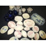 A quantity of rare children’s china tablewares and Quimper items