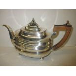 A 19th century sterling silver teapot, approx weight 542g