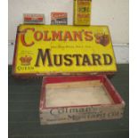 A quantity of vintage Colmans Mustard advertising collectables