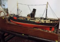A Large Hand Built Model Of The Trawler Dandal, Gr