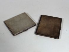 Two Silver Cigarette Boxes 280g