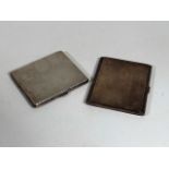 Two Silver Cigarette Boxes 280g