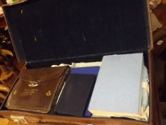 A Leather Freemasons Case & Contents