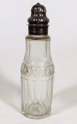 A Victorian Silver Topped Glass Sifter