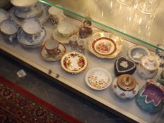 A Quantity Of Mixed Ceramics Including Blue & Whit