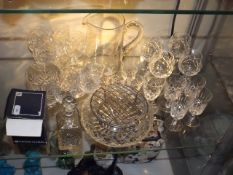 A Quantity Of Cut Glass Crystal & Other Glassware