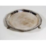 A Small Footed Silver Salver 180g