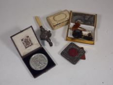 A Box Containing Early 19thC. Tortoiseshell Items,