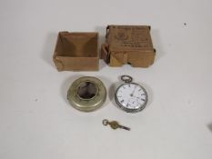 A Gents 19thC. Silver Pocket Watch With Numbered D