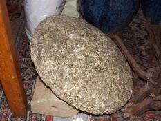 A Granite Mushroom Top & Door Threshold